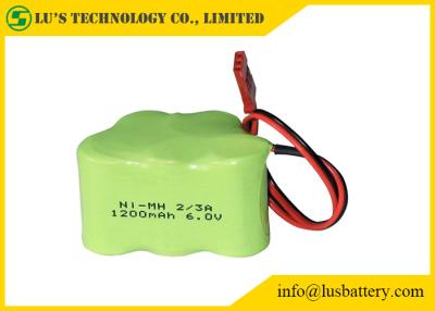Chine taille 2/3A 1200mah d'hydrure en métal de nickel de batterie rechargeable de 6V NIMH 1,2 V à vendre