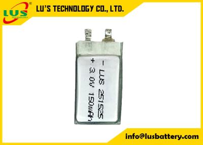 China 3v 150mah Ultra Narrow Li MnO2 Battery Lithium Ion Battery For Digital Camera CP251525 for sale