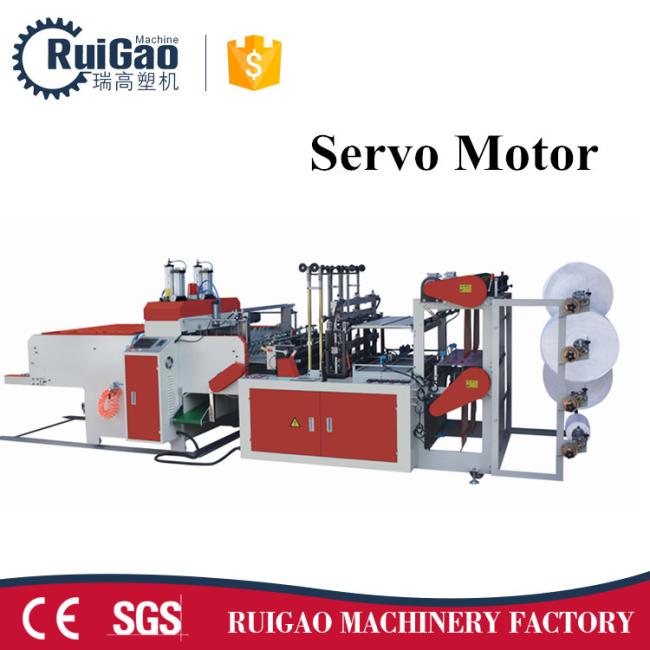 Taiwan Quality High Speed 4 line Plastic Flat & Vest Bag Making Machine Price
