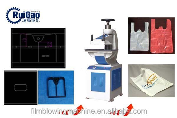 Top quality T-shirt Bag bag handle punching machine price