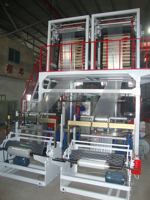 Taiwan Quality Double die head Nylon PE Plastic Film Blowing Machine