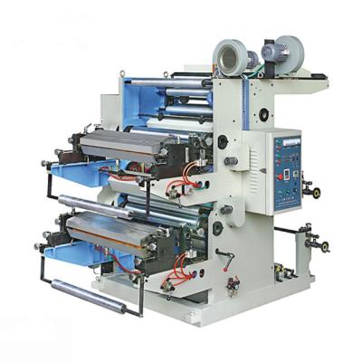 China Two Color Plastic Film Printing Machine Automatic Flexographic Printer à venda