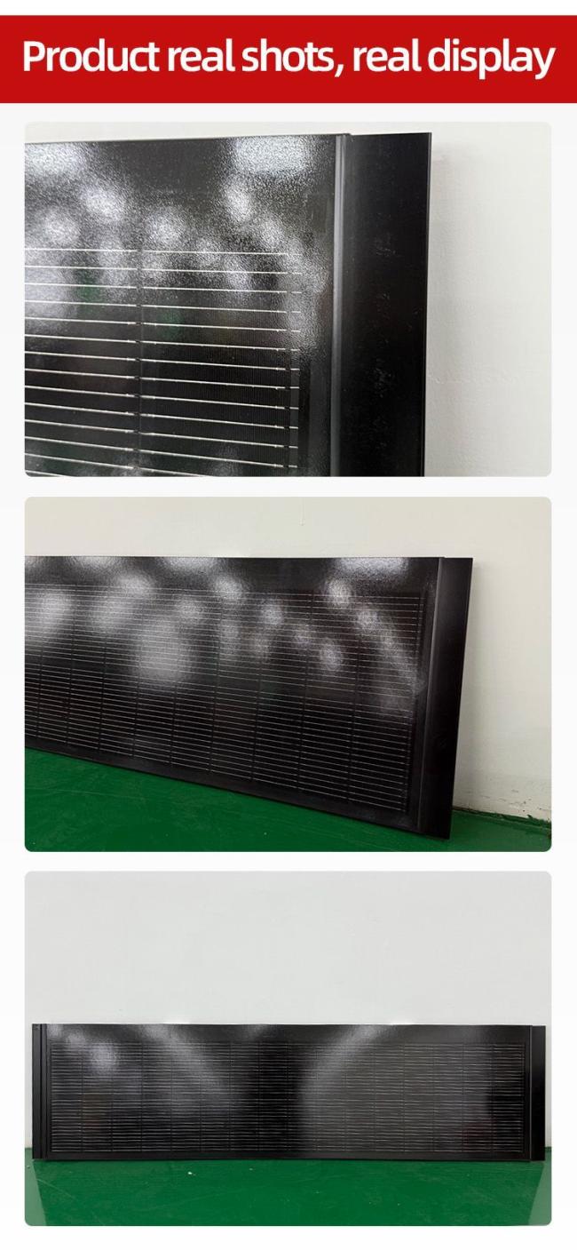 Topcon Half Cell Efficient 120W Class B BIPV Solar Panels Kit with Perc Double Glass Photovoltaic Modules on Sale