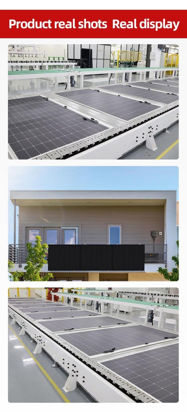 Silicon Solar Panel Portable 200W 300W 580W Full Black Flexible Solar Panel Modules PV Material BIPV for Car Battery Boat Home