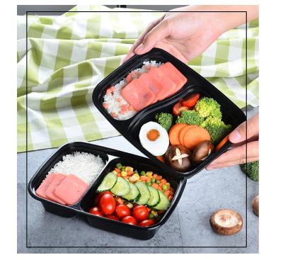 China Microwavable Take Out Pp Disposable Plastic Food Containers With Lid for sale