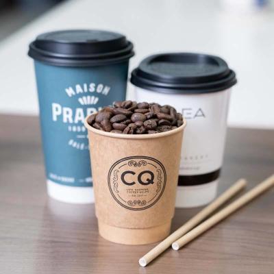 China 3-22oz Disposable Single Wall Kraft Paper Cup For Coffee & Hot Drinks for sale