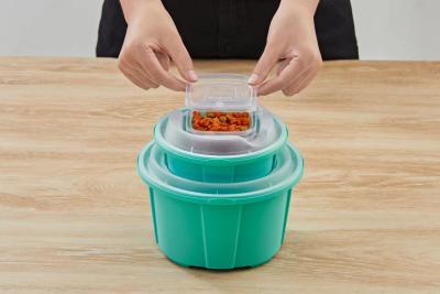 China Wholesale 318-1288ml Disposable Pp Plastic Round Takeaway Soup Bowl Food Container With Lid for sale