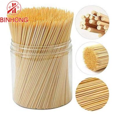 China Chamferred Thick Sturdy 28cm BBQ Bamboo Sticks for sale