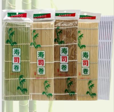 China Customize Size Square Natural Bamboo Sushi Making Mat for sale