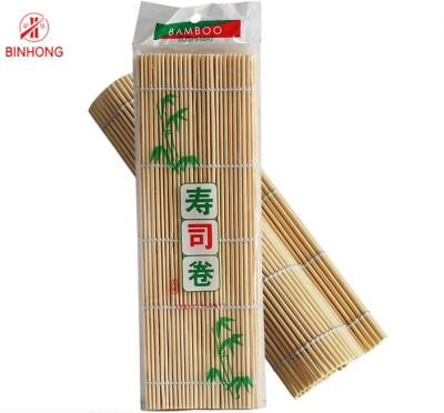 China Multifunctional ISO9001 24cm*24cm Bamboo Mat For Sushi for sale