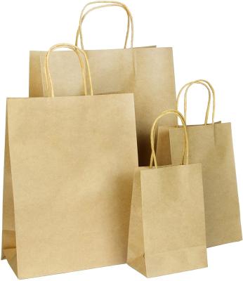 China Recyclable Assorted Sizes Anti Oil Kraft Paper Food Bags for sale