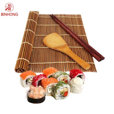 China Eco Friendly Non Stick Surface 24cm Bamboo Stick Mat for sale