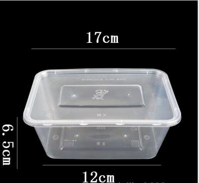 China Disposable PP Plastic Take Away Box Microwavable With Lid for sale