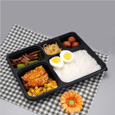 China Disposable Thickened Plastic Takeaway Bento Box Container for sale