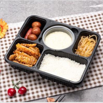 China SGS Thickened Plastic Take Away Box Disposable Microwavable for sale