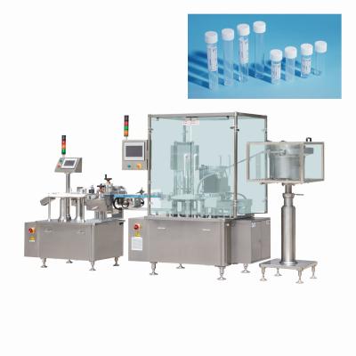 China Linear Feeder 4800bph Stoppered 5cc Test Tube Filling Machine for sale