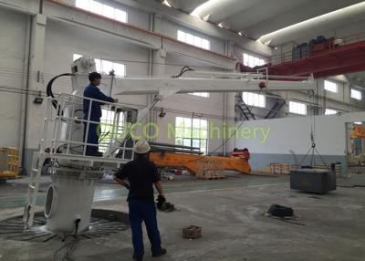 China Small Knuckle Boom Crane IP 44 , 2T 10M Marine Deck Small Crane For Boat for sale