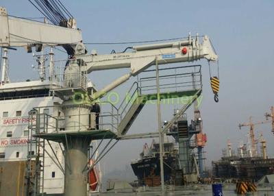 China OUCO 4T15M Marine Pedestal Jib Deck Hydraulic Electrical Crane for sale