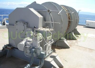 China Ship / Boat Marine Deck Winches Double Drum Type Light Reliable Operation for sale