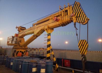 China 4T30M Telescopic Boom Marine Crane Delivered To Saudi Arabia For Oil Supply Vessel for sale