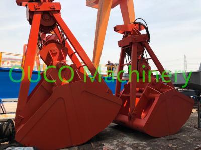 China Custom Design Two Ropes Mechanical Grab Bucket Port Grapple Crane Part for sale