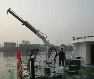 China Marine Deck Knuckle Boom Crane Portable Type With Advanced Components for sale