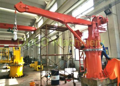 China 1.5t 10m Fixed Boom Shipboard Crane With High Grade Paint for sale