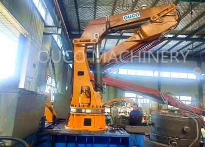 China Knuckle Telescopic Boom Marine Deck Crane For Hoisting 2.2T10M for sale