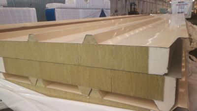 China 50mm-200mm Rockwool Sandwich Panel Insulation Fireproof Lightweight For Roofing for sale