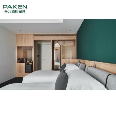 China Conjunto de dormitorio del hotel turístico de la madera contrachapada en venta