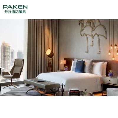 Китай Естественная мебель спальни роскошного отеля переклейки ранга текстуры E1 продается