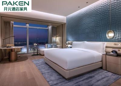 Китай Наборы спальни Hilton Hotel координируя мягкий цвет драпирования преграждая отделку стен спальни продается