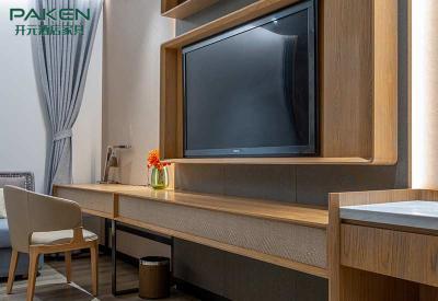 Chine La chambre à coucher intérieure d'hôtel de luxe a fixé le panneau de mur en bois de meubles à vendre