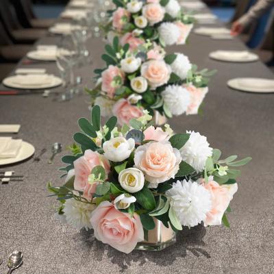 China Hotel Faux Peony Bundle Ranunculus Artificial Bouquet para decoração de mesa à venda