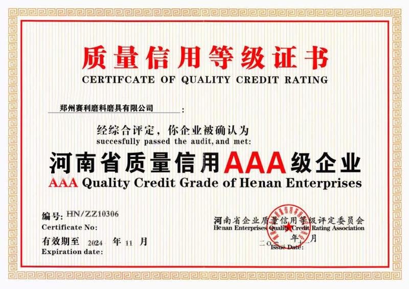 Quality 3A credit - ZHENGZHOU SHINE ABRASIVES CO.,LTD