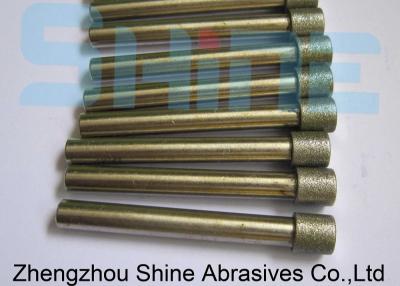 China Internal Cbn Diamond Grinding Pins 10mm Shank Electroplated Diamond Tools for sale