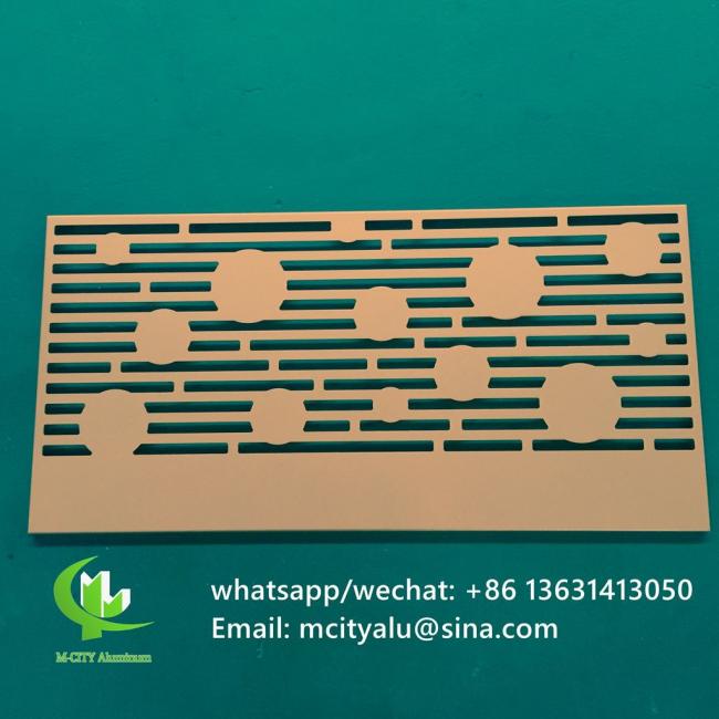 Decorative aluminum screen panel