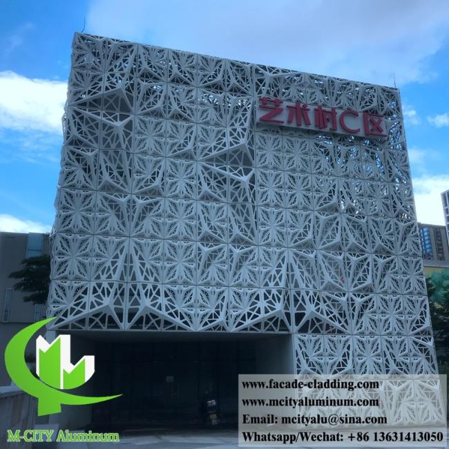 Solid aluminum wall cladding panel project