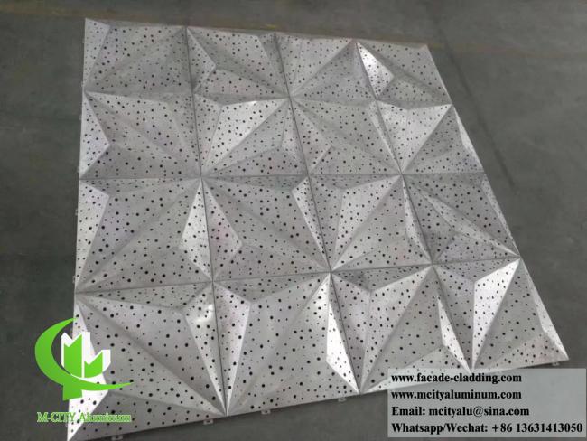 3D metal cladding facade design