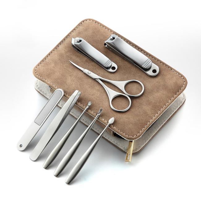 Professional 8pcs Luxurious Nail Clippers Kit New Arrival Design Thick Stainless Steel Nail Grooming Set for Men Gifts
