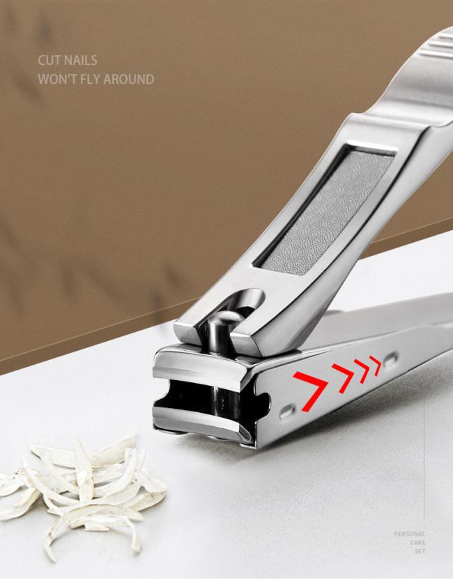 Professional 8pcs Luxurious Nail Clippers Kit New Arrival Design Thick Stainless Steel Nail Grooming Set for Men Gifts