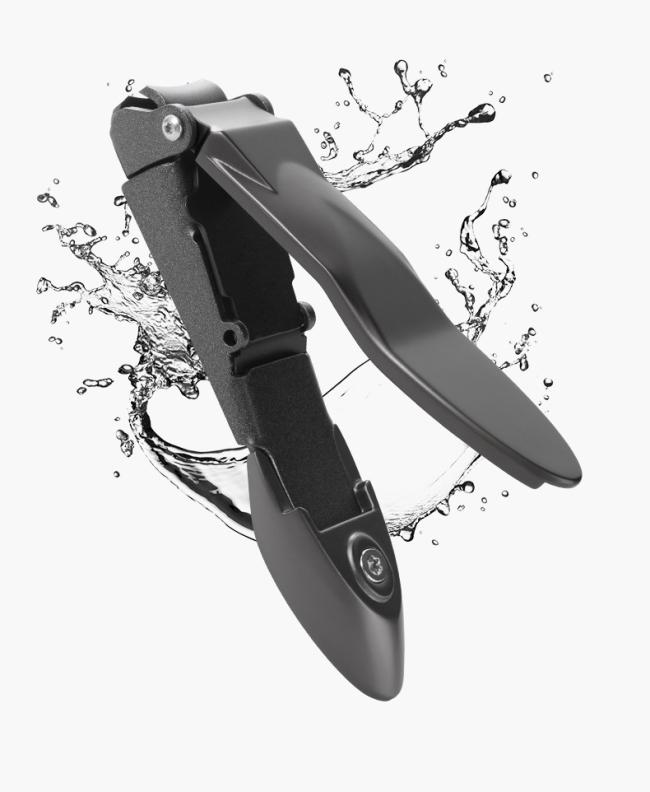 New Anti-splash Bionic Stainless Steel Curved Blade Wide Jaw Opening Golden Cicada Nail Clipper Portable 2-Piece Set