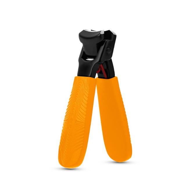 FOCSTAR Mini Travel Stainless Steel Professional Nail Clippers Wide Jaw Heavy Duty with Catcher for Thick Nails Fingers BT2062