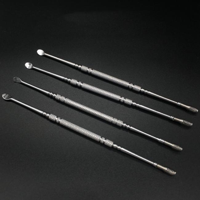 FOCSTAR Innovative Double-Ended Earpick Rose Gold Stainless Steel Ear Wax Removal Remover BTI002