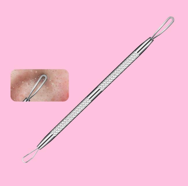 Focstar Hot Selling 3-in-1 Stainless Steel Beauty Needle Set (BTE037) for Acne Blackhead Pimple Removal Face Includes Tweezers