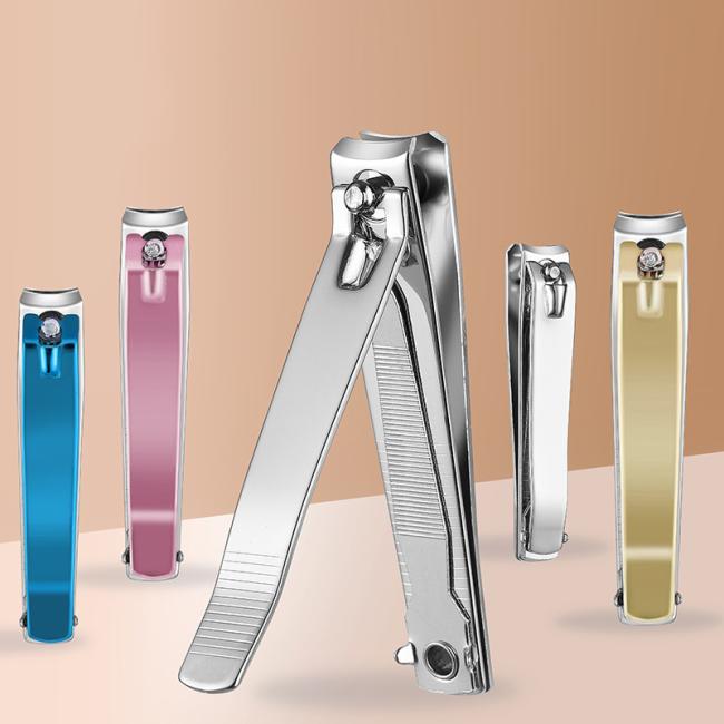 FOCSTAR Promotional Gifts Colorful Cheap Carbon Steel Nail Clipper Cutter Toenail Clippers with Nail File (BT2058)