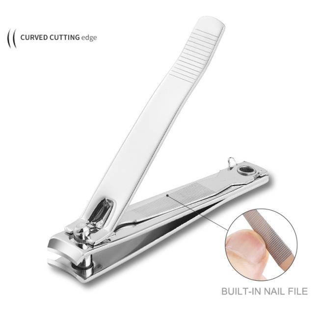 FOCSTAR Promotional Gifts Colorful Cheap Carbon Steel Nail Clipper Cutter Toenail Clippers with Nail File (BT2058)