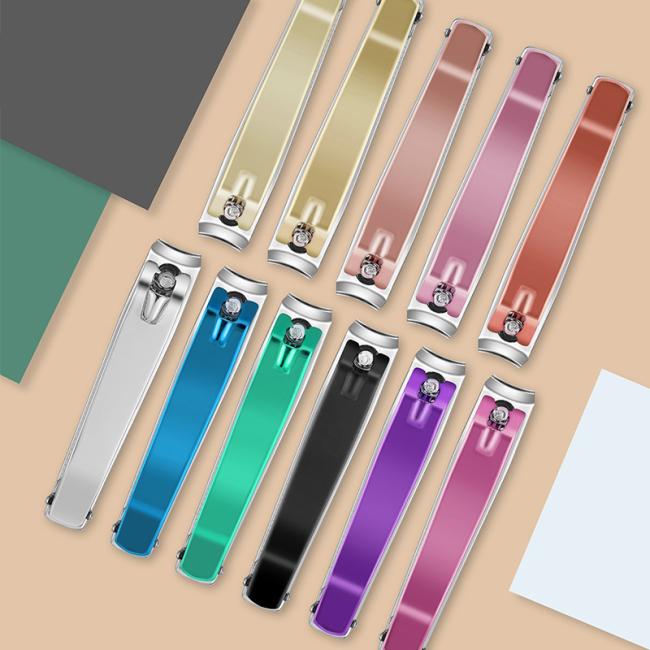 FOCSTAR Promotional Gifts Colorful Cheap Carbon Steel Nail Clipper Cutter Toenail Clippers with Nail File (BT2058)