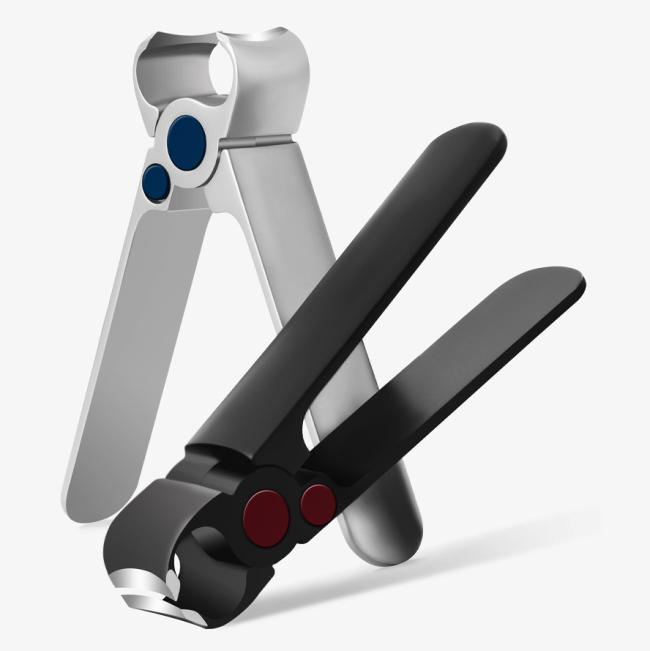 FOCSTAR Curved Blade Nail Clippers New Design Wide-Mouth Stainless Steel with Safe Lock Mute Manicure Tool for Fingers (BT2067)