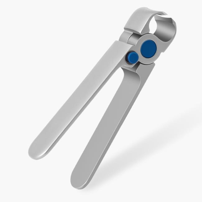 FOCSTAR Curved Blade Nail Clippers New Design Wide-Mouth Stainless Steel with Safe Lock Mute Manicure Tool for Fingers (BT2067)